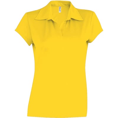 Damessportpolo 'Proact' met korte mouwen True Yellow - S