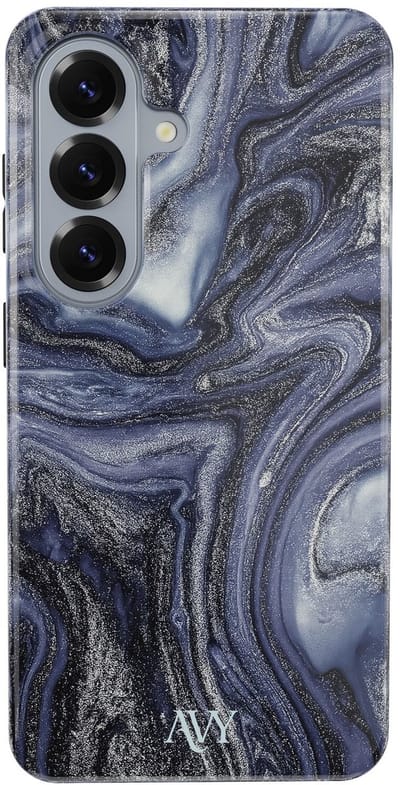 AVY Hoesje geschikt voor Samsung Galaxy S26 | Obscura Blue | Blauw Marmer | Blauw | Hard Shell Back Cover | Compatibel met MagSafe & Qi2