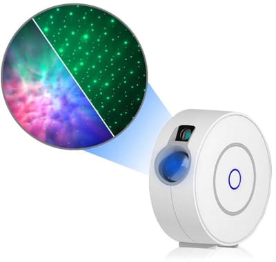 EXCITAT Star Projector - Galaxy Nachtlampje - Dimbaar - Spraakbediening - WiFi-connectiviteit - Geweldig voor slaapkamerdecoratie, cadeaus, Kerstmis - Wit