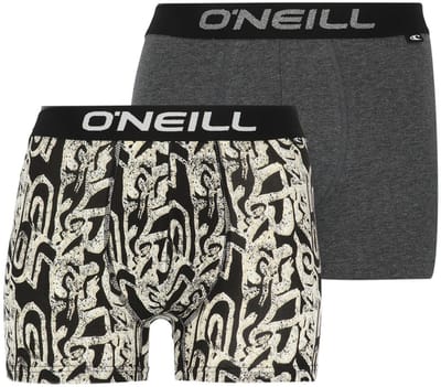 Heren boxershorts | Graffiti Art | Merk: O'Neill | Kleur: Grijs | Maat: S t/m XXL | 6 Pack