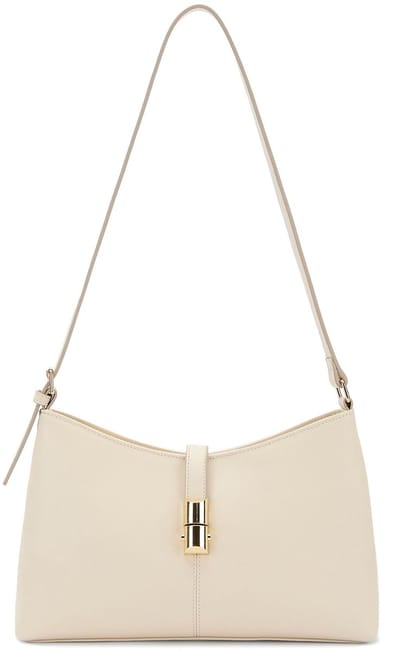 SEIDENFELT MANUFAKTUR Schoudertas Lilla Ro Shoulderbag Cream Crème