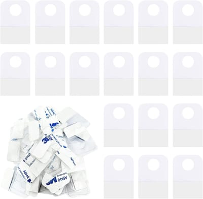 200 Stuks Duidelijke Zelfklevende Hangtabs voor Retail Displays, Ideaal voor Verkoopartikelen en Winkelpresentaties (1.57x0.98in)