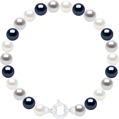 Armband Rij van Echte GeCultiveerde Zoetwaterparels Rond 6-7 mm