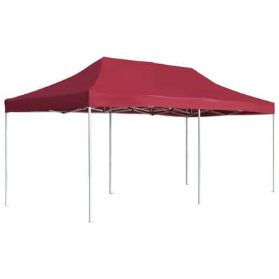 vidaXL - Partytent - professioneel - inklapbaar - 6x3 - m - aluminium - wijnrood