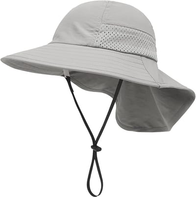 longziming - Kinder Zonnehoed - Zomerhoed Bescherming - M - Kinderen Strandhoed Met Kinband - Verstelbare Veiligheidssluiting - Ademend Snel Drogend Materiaal - Lichtgewicht Opvouwbaar Ontwerp - Ideaal Voor Strand En Tuin - 1 Stuk