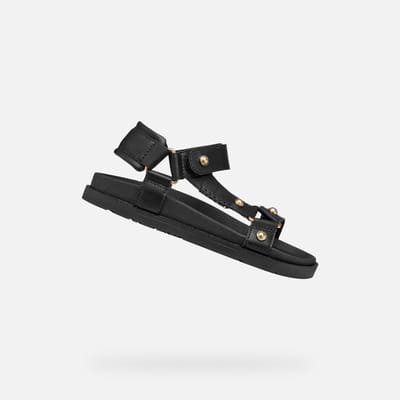 GEOX SANDAL FOAMMENTERA MEISJES Sandalen - ZWART - Maat 31