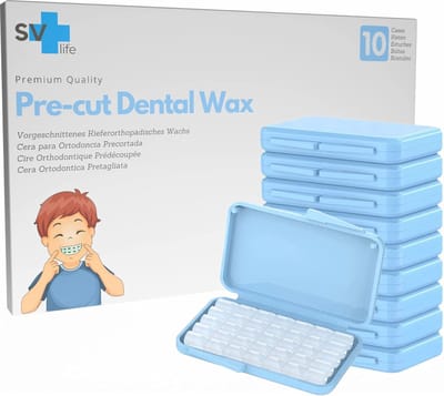 Orthodontische Was voor Beugels - Voorgesneden, Smaakloos (10 Doosjes)