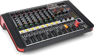 Power Dynamics PDM-M804A 8-Kanalen Studio Mixer met Versterker
