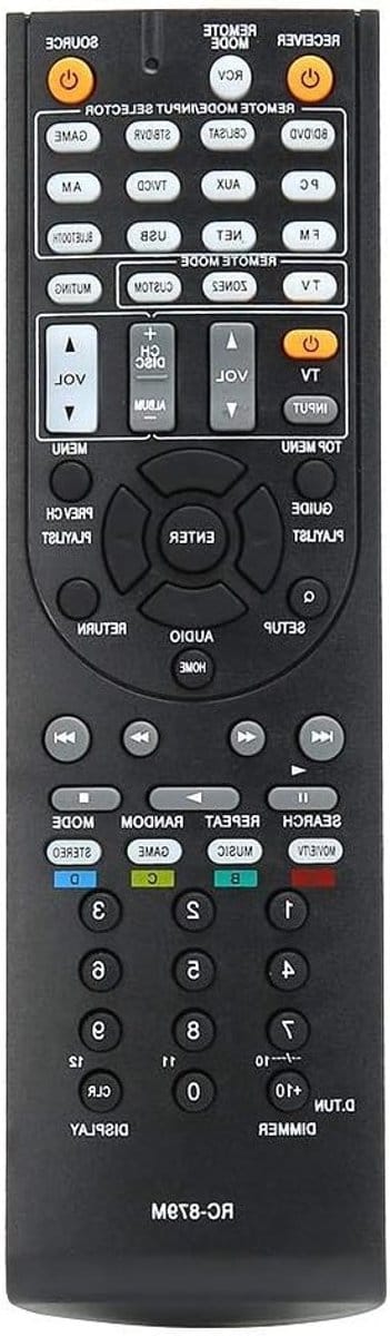 Universele Afstandsbediening voor AV Receiver, Vervangingsremote voor TX-SR333, HT-R393, HT-S3700 en TX-NR535, Betrouwbaar en Duurzaam