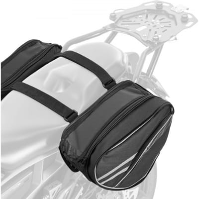 VEVOR Motorfiets Zadeltas, 15L x 2 Grote Capaciteit, Zijzadeltas met Waterdichte Regenhoes en Riemen, Compatibel met de meeste Motorfietsen, Bagage Opbergtas Motorfiets Bagage