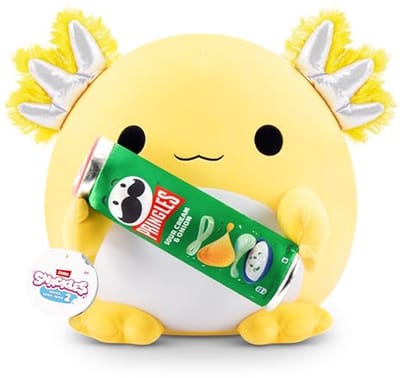 Snackles Axolotl Pluche 20 cm - Snacktastische Plushie met Licentie Snack Accessoire