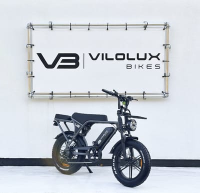 Vilolux® Fatbike electrisch - Fatbike C80 - GREY - Legaal - Achterzit - Voorrek - Rijklaar geleverd - Niet opvoerbare fatbike - 2 Jaar garantie - Hydraulische remmen - Alarm - Telefoontasje - NFC Key Full Color LCD Display
