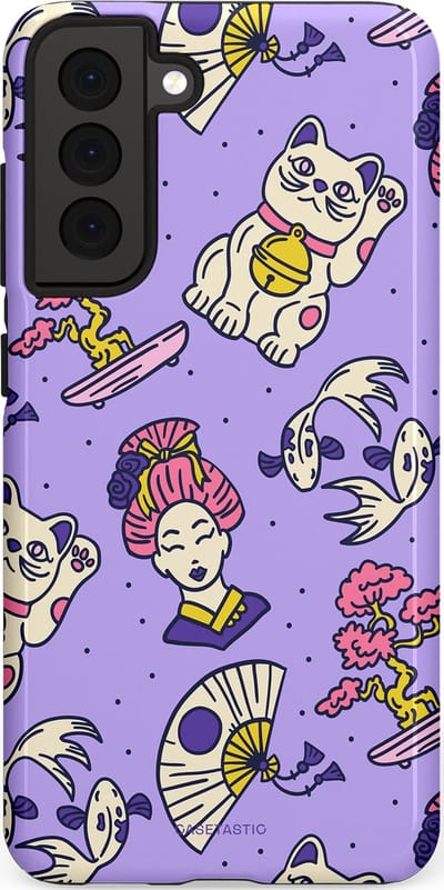 Casetastic Hoesje Geschikt voor Samsung S21 FE - Stijlvolle Beschermende Duo-layer Case - Bonsai