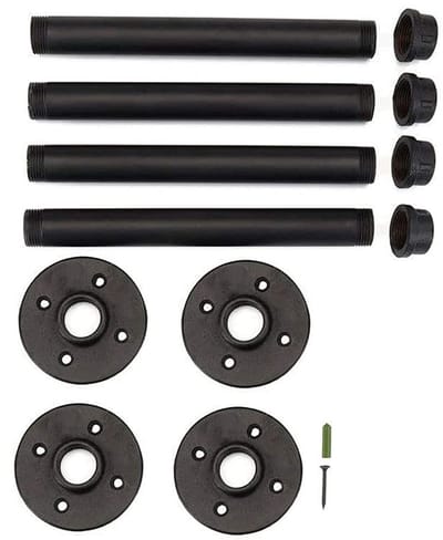 VT Goods - Rustieke Plankdragers - 4 Stuks - Wandmontage - Industrieel Design - 24 cm - Stevige Planksteunen - Ideaal voor Muurdecoratie - Plankonde...