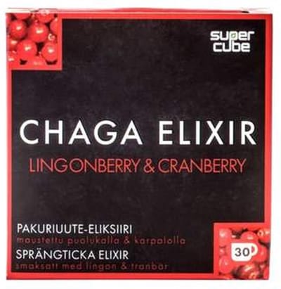 Chaga Elixir Extract Lingonberry & Cranberry-Super Cube