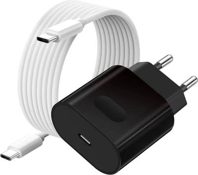 30w usb C Adapter Set 3 Meter - Snellader S26/S25/S24/S23/S22/S21/S20/S10/A56/A16/A17/A56/A57 - Oplader usb C - Usb-C naar usb-C