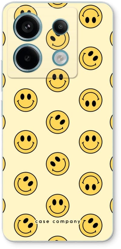Case Company® - Hoesje geschikt voor Xiaomi Poco X6 hoesje - Smiley N°2 - Soft Cover Telefoonhoesje - Bescherming aan alle Kanten en Schermrand
