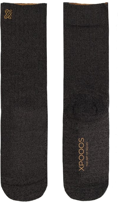 XPOOOS - Essential Den Bosch Unisex Bamboe Sokken - Badstof zool - 1-Pack Maat 35/38 - Antraciet