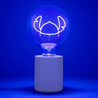 Paladone Stitch E27 LED neonlamp - blauw, diameter 12,5 cm
