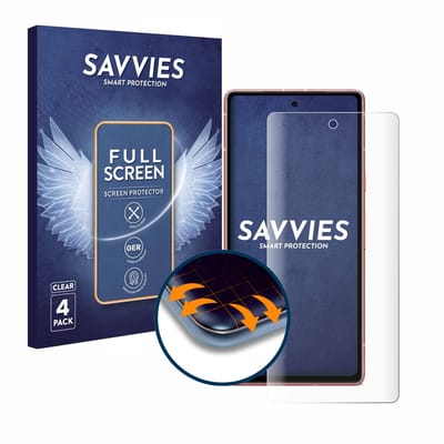 Savvies - Screenprotector voor Google Pixel 7a - Folie Beschermfolie transparant volledig dekking 4 Stuks