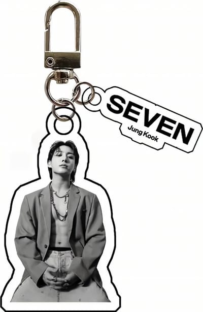 Kpop BTS BB JUNG KOOK SEVEN Plastic Acrylic Keychain variant 2 [Sleutelhanger]