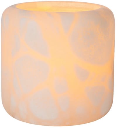 Atmooz Oxo L Theelichthouder - Waxinelichthouder - Natuurlijk Design Windlicht - Beige Sfeermaker - Luxe Woonaccessoire