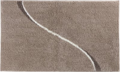 Casilin Badmat Antislip 60x100cm Carve - Waterabsorberende Badkamermat - Wasbaar en Sneldrogend - Voor Douche en Bad - Hoogpolig - Acryl - Rechthoek - Sand