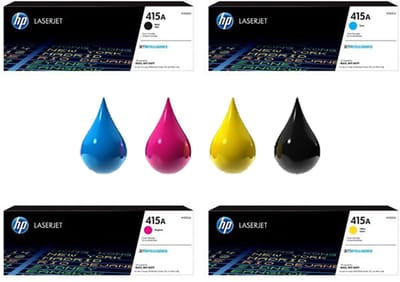 HP 415A - Tonercartridge - Origineel - Standaard Capaciteit - 4 pack - Zwart/Cyaan/Magenta/Geel