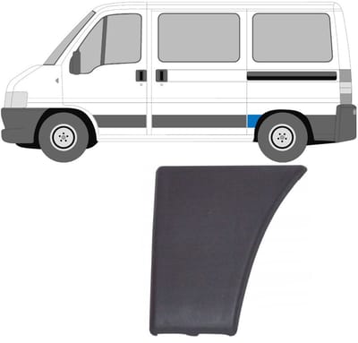 Achterste zijlijst sierlijst voor Citroen Jumper 2002-2006 / Links
