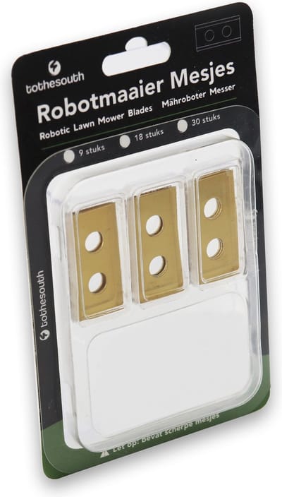 To the South® Robotmaaier mesjes titanium geschikt voor PARKSIDE Smart (Lidl Robotmaaier) - Let op: exclusief schroefjes - 3 stuks
