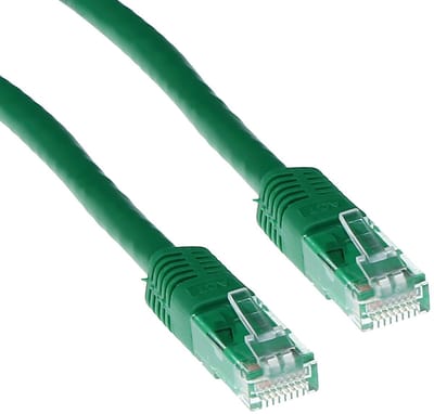 ACT Groene 2 meter U/UTP CAT6A patchkabels met RJ45 connectoren IB3902