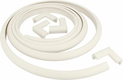 AMIG Set hoek en randbescherming - 8x hoekbeschermers - 4meter randbescherming - wit - kind bescherming - veiligheid - zelfklevend