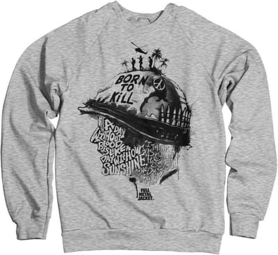 Full Metal Jacket Sweater/trui -S- Sayings Grijs