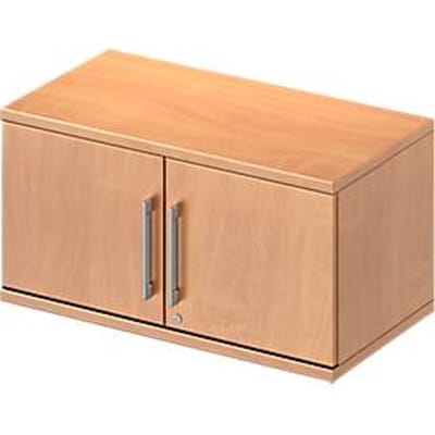 Schäfer Shop Genius Opzetvleugeldeurkast TETRIS WOOD, 1 ordnerhoogte, B 800 x H 400 mm, beukendecor