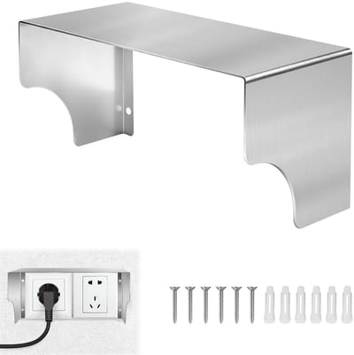 Draadloze Buitenbel van RVS met Spatbescherming en Wandbevestiging - Ideaal voor Tuin en Terras 245 x 118 x 120 mm