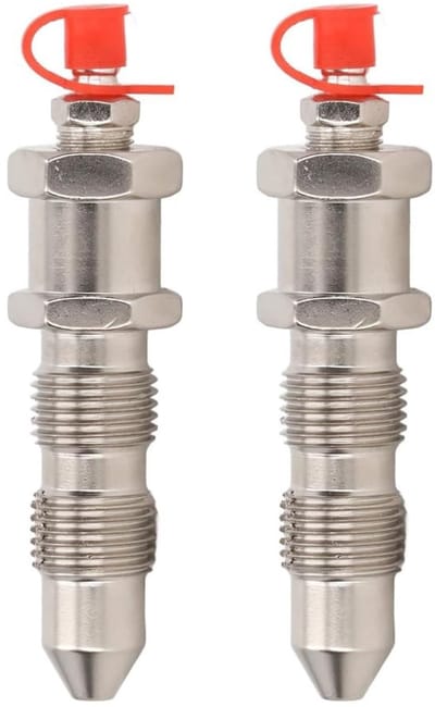Dailygoods- Vetventiel Roestvrij Staal - Vetnippel - Smeernippelventiel - 2 Stuks - Eenvoudige Installatie - Geschikt voor PC200/PC120/PC60/PC300 - Smeernippel
