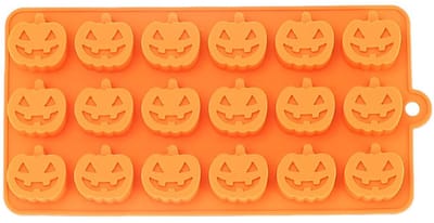 3D pompoen cakevorm siliconen bakvorm Halloween Thanksgiving herfst bakvorm pompoen vorm zeep muffin chocolade bakvorm 1 stuk, Zilver, M