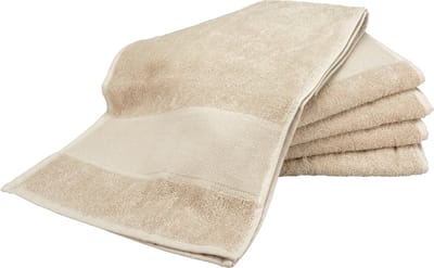 ARTG® Towelzz Sporthanddoek Extra Lang - 30 x 140 cm - Set van 5 stuks - Beige - Sand
