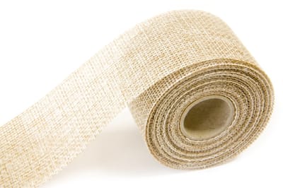 HOBI - Natuurlijk jute-effect lint 40 mm x 4 m voor landelijke decoratie