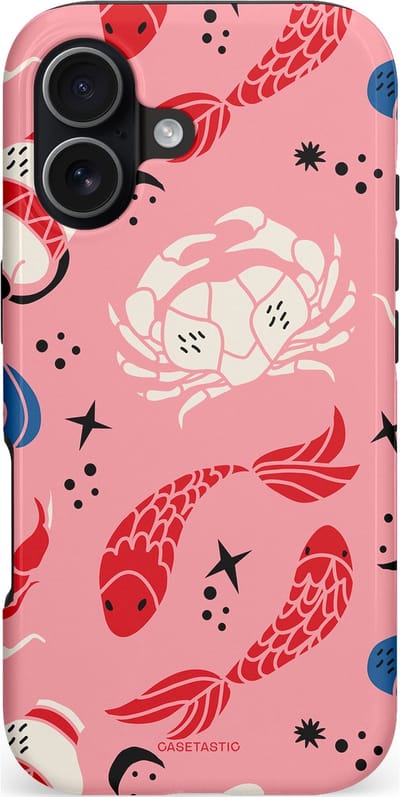 Casetastic hoesje geschikt voor Apple iPhone 17 - MagSafe - Dubbellaagse bescherming - Zodiac in kleur - Fashion Case - Lichtroze Koraal Perzik