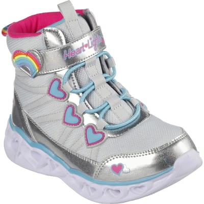 Skechers Sweetheart Lights - Sweet Styling, voor meisje, Zilver, Laarzen, maat: 32