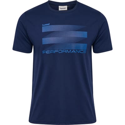 Hummel Heren T-shirt Ronde hals Korte mouw Regular Fit Grafische print Sportief