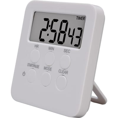 Minuteur de Cuisine Numérique 3 Modes Sonores Minuteur Compte à Rebours Compteur Outil de Gestion du Temps avec Mémoire gray