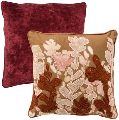 Hoii - KUSSENSET | 2-delig | 45x45 cm en 50x50 cm | bruin, rood | Hoii