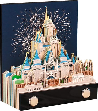 3D Memo Blok - Papier Kunst Notities - Bureau Decoratie - Afscheurbare Pagina's - 8x4x9 cm - Multicolor