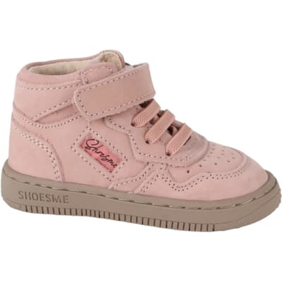 Shoesme Roze Basket Sneakertje - Sneakers Kinderen - Meisjes - Old Pink - Nubuck - Maat 22