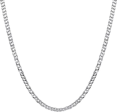 Lucardi Dames Ketting gourmet schakel - Echt Zilver - Ketting - Cadeau - 45 cm - Zilverkleurig