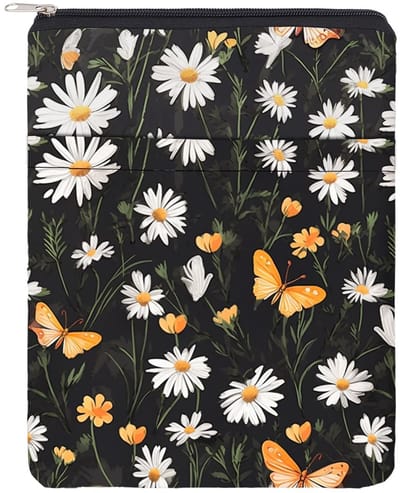 Dailygoods- Boekhoes Waterdicht - Polyester - Ritssluiting - Open Voorvak - Bescherming - Veelkleurig Design - Boekomslag