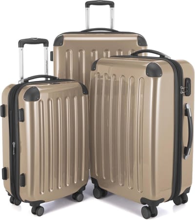 Hardshell Trolley Kofferset - Uitbreidbare Reiskoffers met 4 Dubbele Wielen