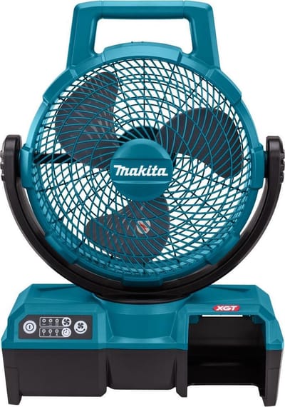 Makita XGT CF001GZ - Lüfter - Tisch - 23.5 cm Vloerventilator (Ø x h) 235 mm x 463 mm Turquoise, Zwart Oscillerend